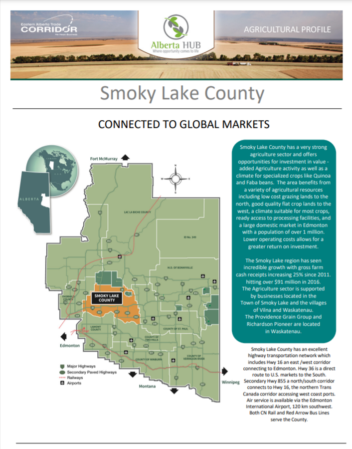 Smoky Lake County Ag Profile
